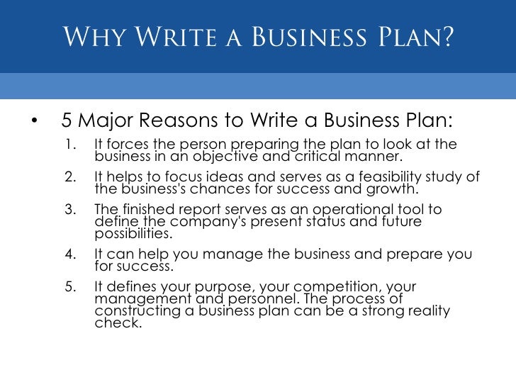 9 purpose of a business plan